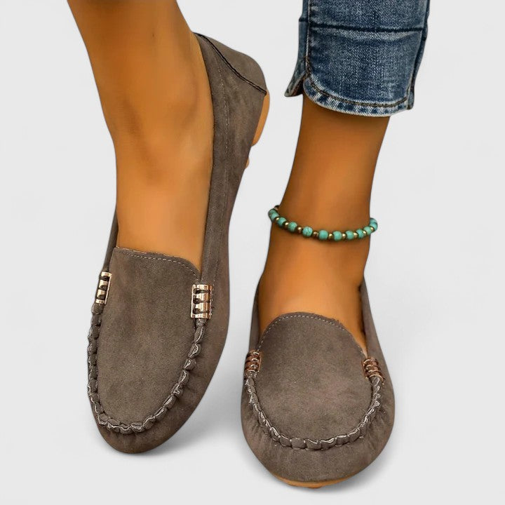 Luxurious Suede Slip On Flat Women's Loafers Shoes