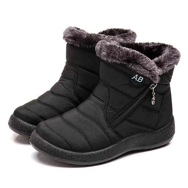Women's Padded Side Zip Boots - VibreMode