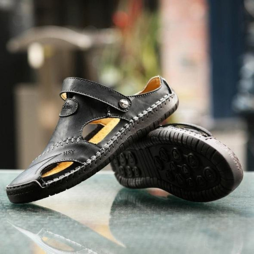 Men's Leather Sandals Breathable - VibreMode