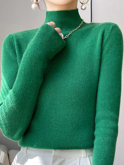 Classic Fit Crew Neck Knit Sweater
