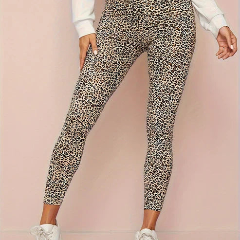 Women's High-Waist Leopard Leggings