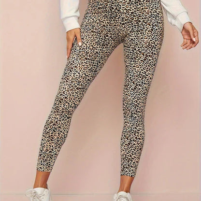 Women's High-Waist Leopard Leggings