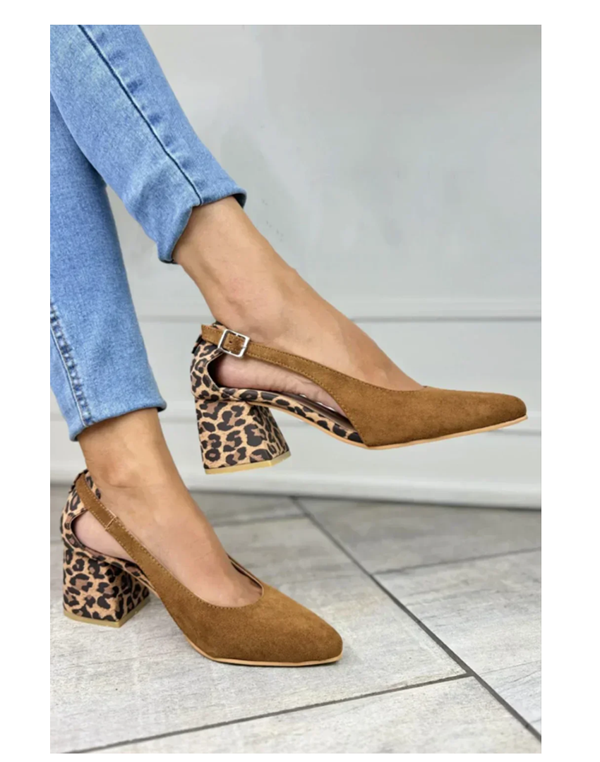 Women's Block Heel Slingback Pumps - VibreMode