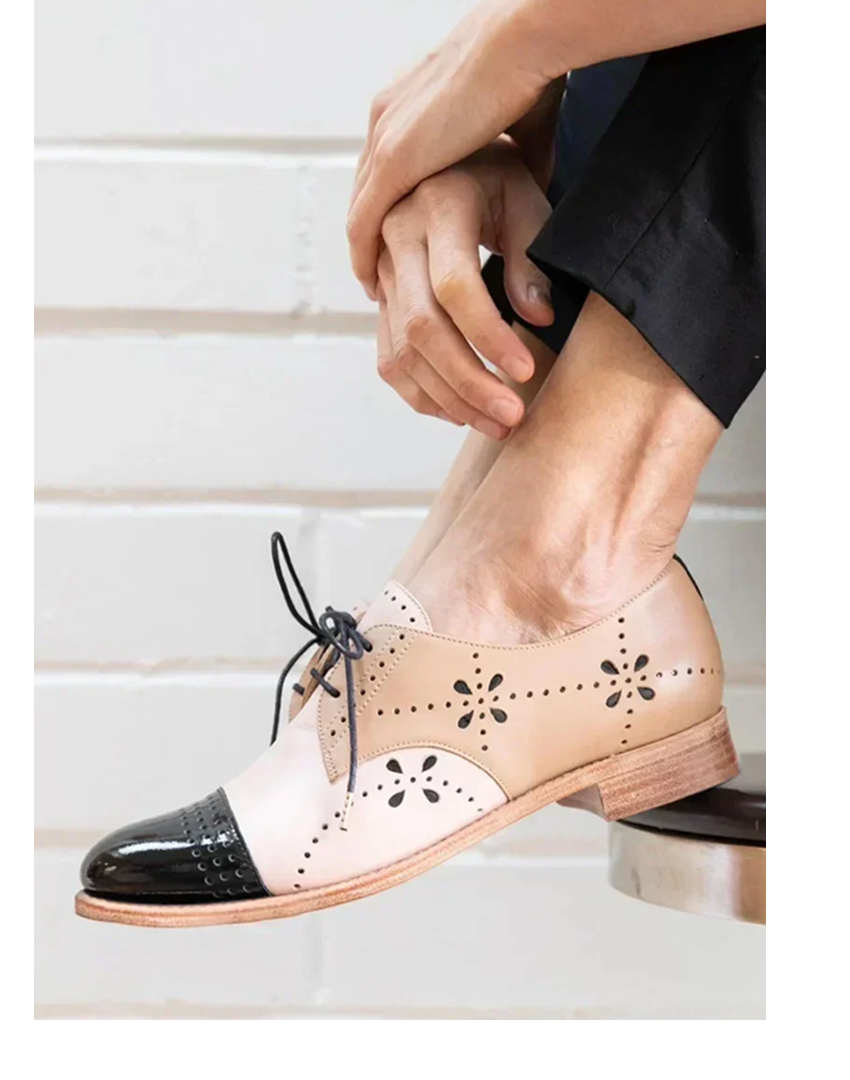 Classic Two Tone Slip On Loafers - VibreMode
