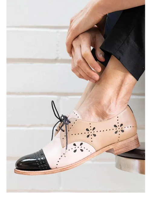 Classic Two Tone Slip On Loafers - VibreMode
