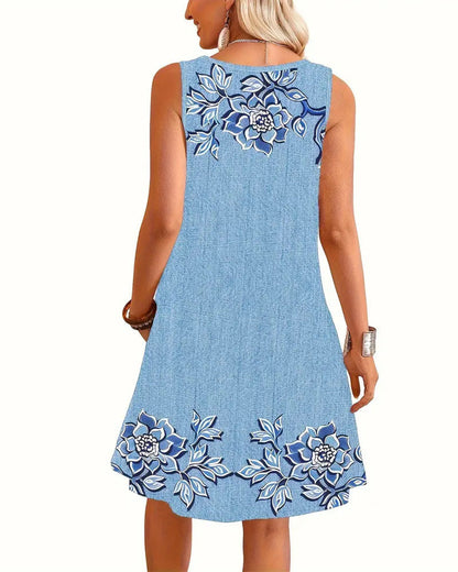 Women's Printed Dress Decorative Motif