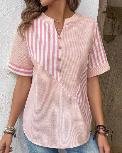 Women's Soft Striped Blouse