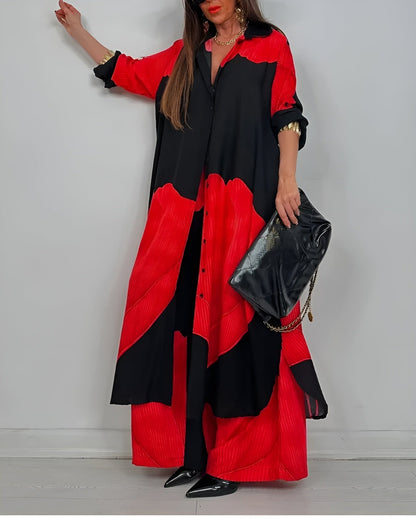 Women's Two Piece Cropped Wide Leg Outfit