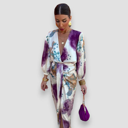 Women's Printed Midi Two Piece Set