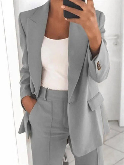 Casual Ladies Spring Two Piece Suit Set