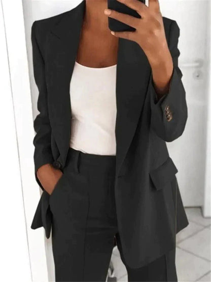 Casual Ladies Spring Two Piece Suit Set