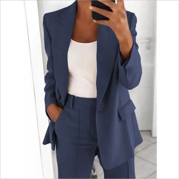 Casual Ladies Spring Two Piece Suit Set