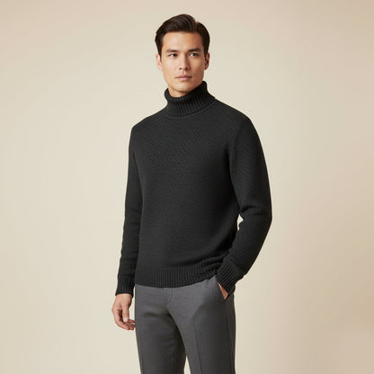 Highclere Men's Merino Turtleneck Sweater