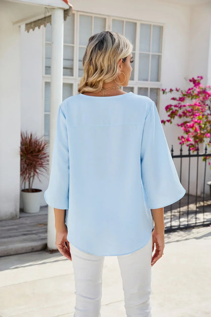 Women's Classic V Neck Top