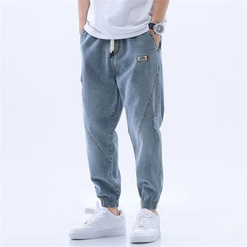 Men's Elastic Trousers Stretch Fit Comfortable Pants - VibreMode