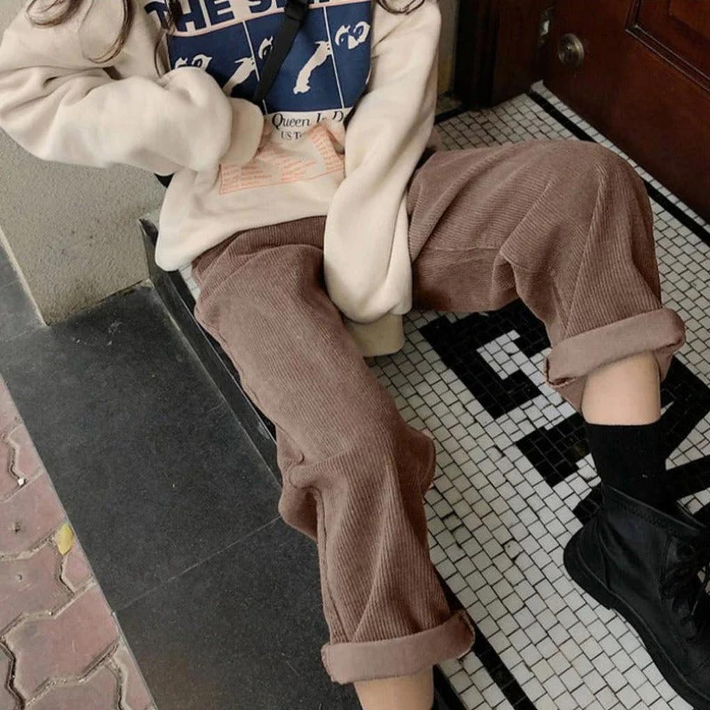 Women's Corduroy Pants Everyday Trousers