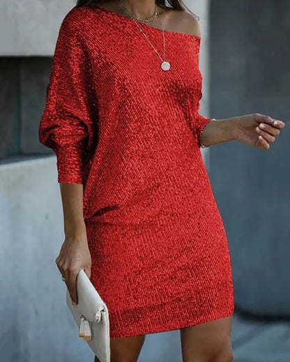 Glittery Evening Party Dress