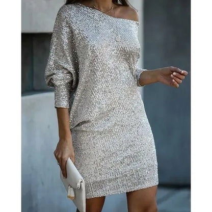 Glittery Evening Party Dress