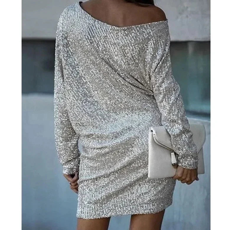 Glittery Evening Party Dress