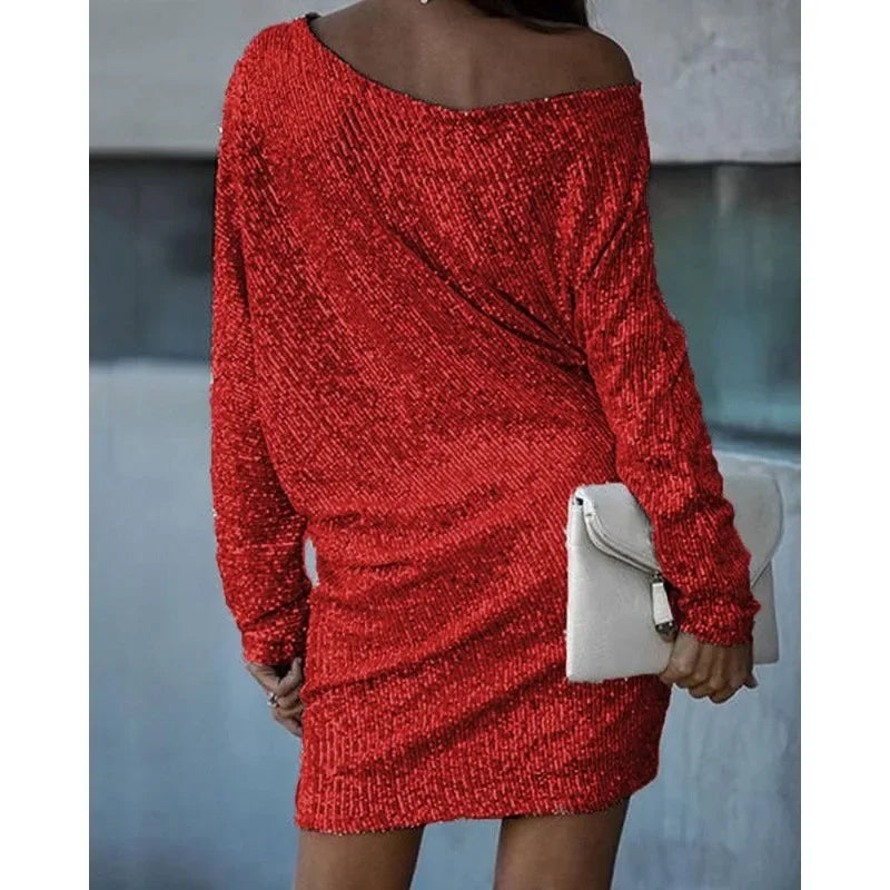 Glittery Evening Party Dress