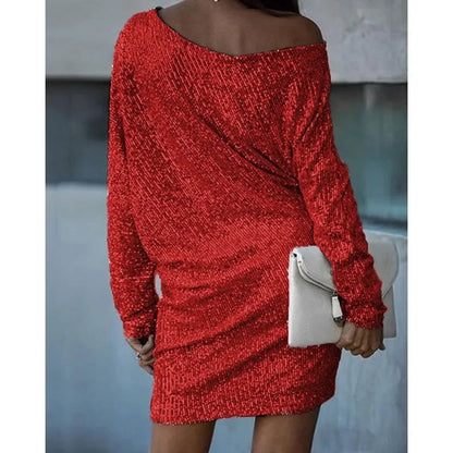 Glittery Evening Party Dress