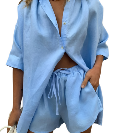Sorelli Women's Cotton Two Piece Lounge Set