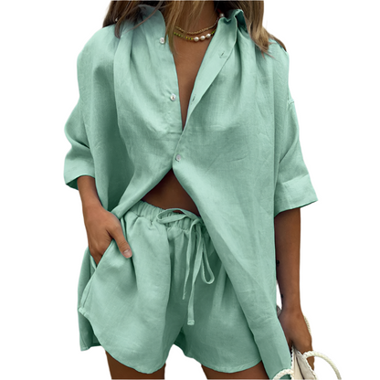 Sorelli Women's Cotton Two Piece Lounge Set