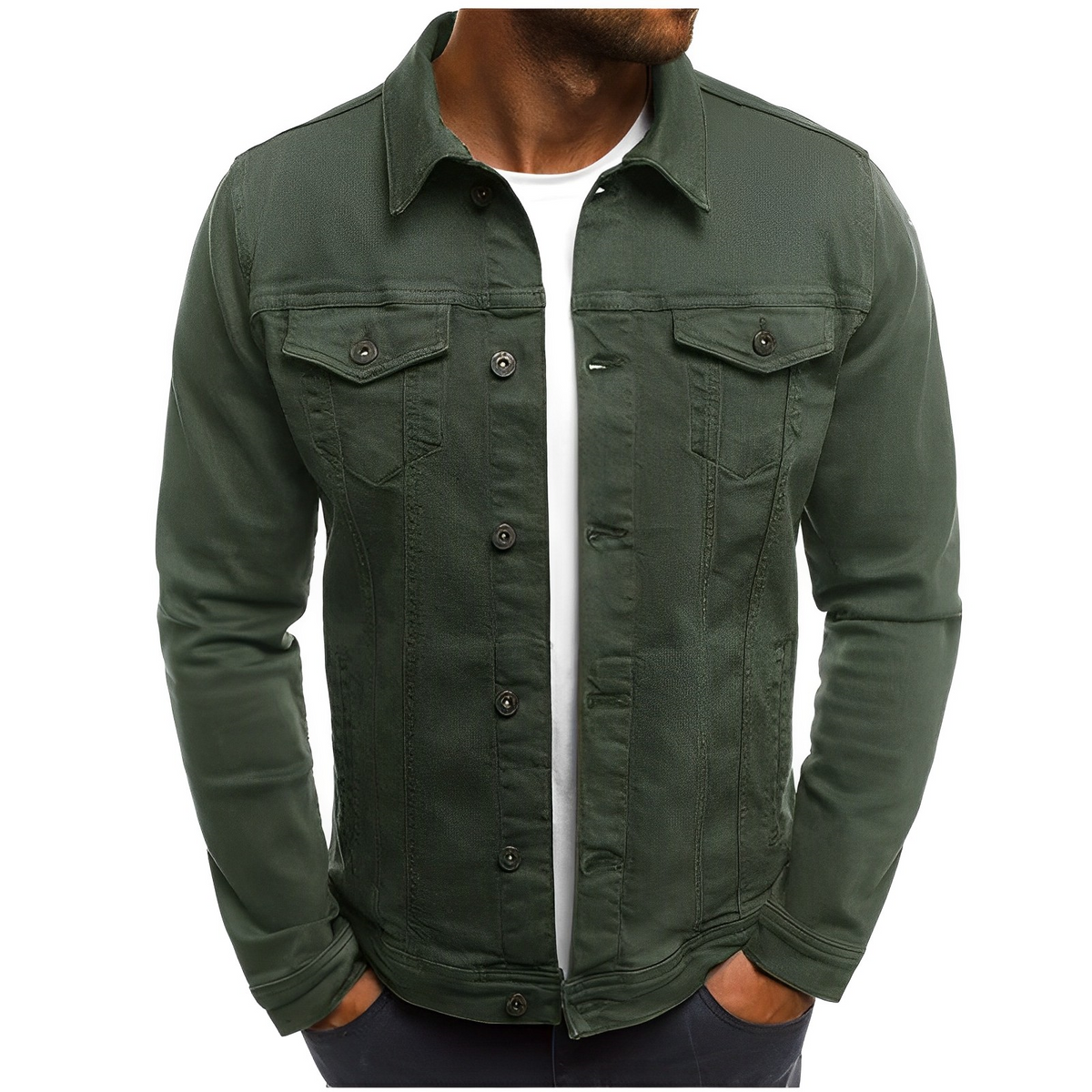 Ralph Men's Denim Jacket Lightweight Blue