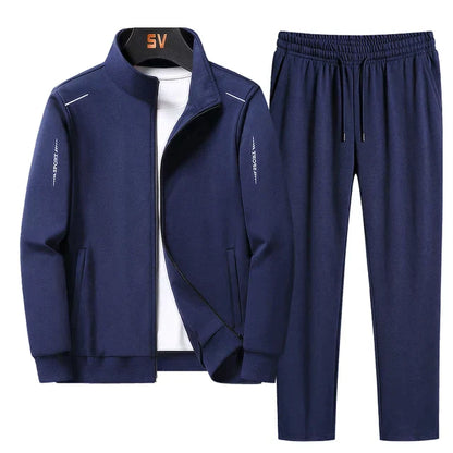 Relaxed Fit Men's Zip Up Tracksuit