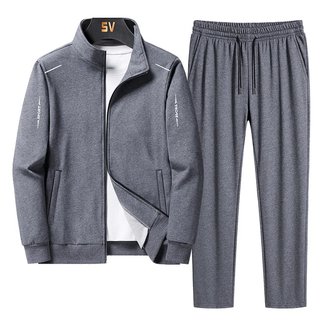 Relaxed Fit Men's Zip Up Tracksuit