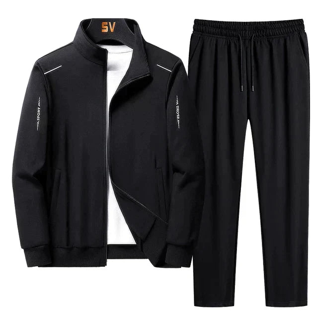 Relaxed Fit Men's Zip Up Tracksuit - VibreMode