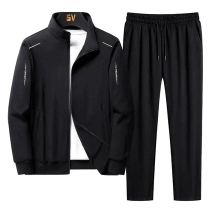 Relaxed Fit Men's Zip Up Tracksuit - VibreMode