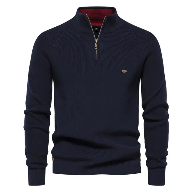 Men's Crew Neck Wool Pullover Sweater