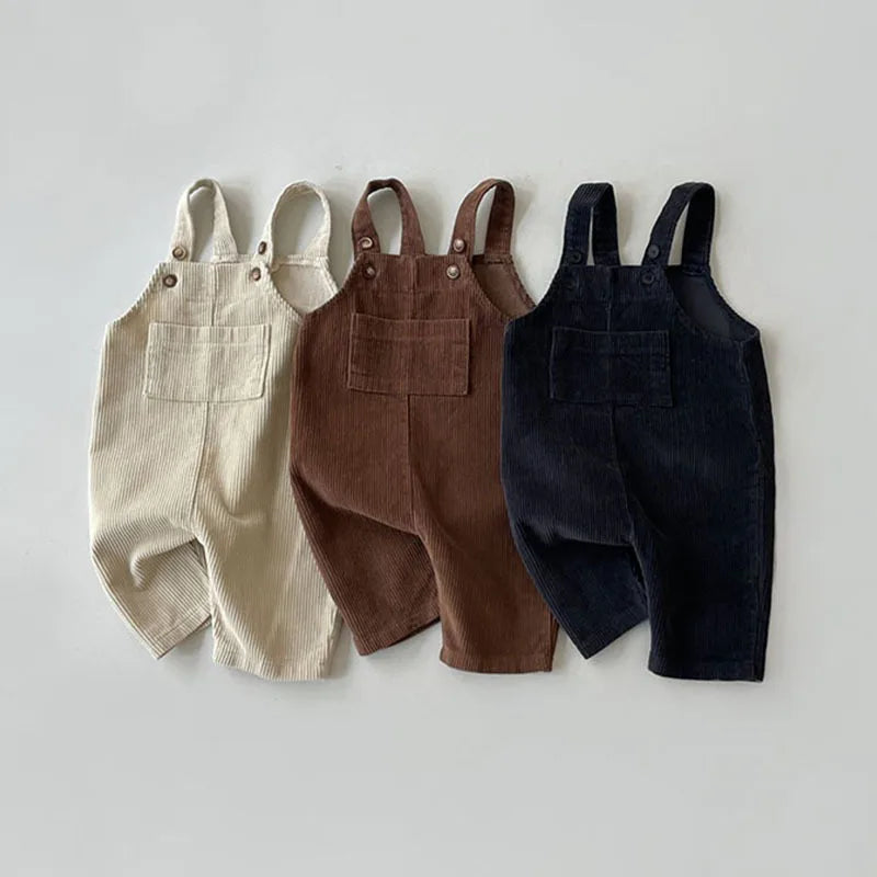 Kids Overalls Cotton Blue