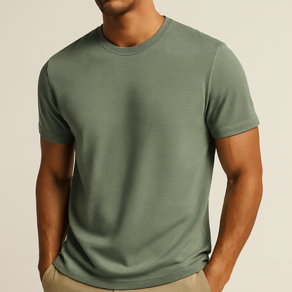 Men's Textured Short Sleeve T-Shirt