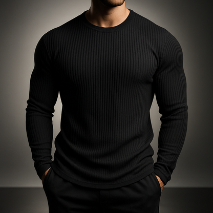 Laurent Mens Rib Knit Sweater