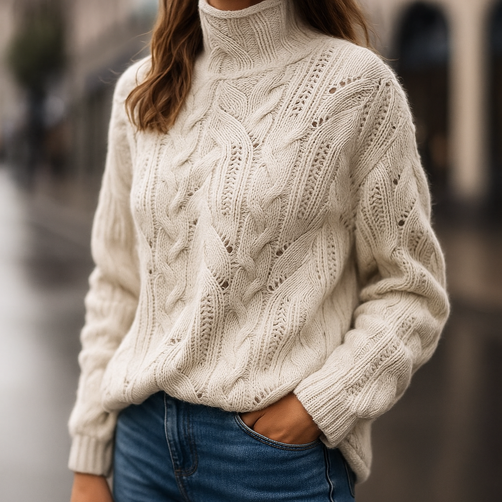 Aurelia Women's Wool Sweater - VibreMode