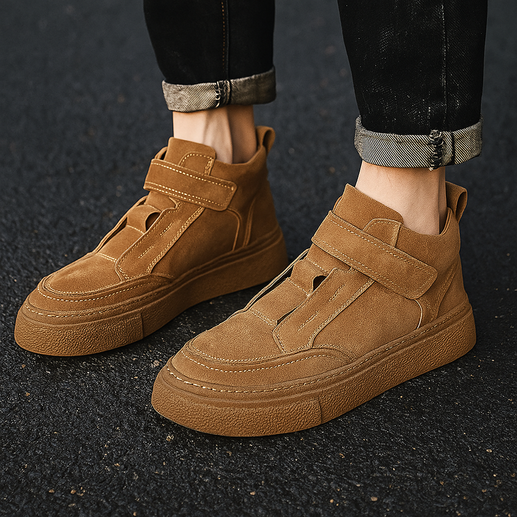 Brunello Men's Suede Leather Sneakers