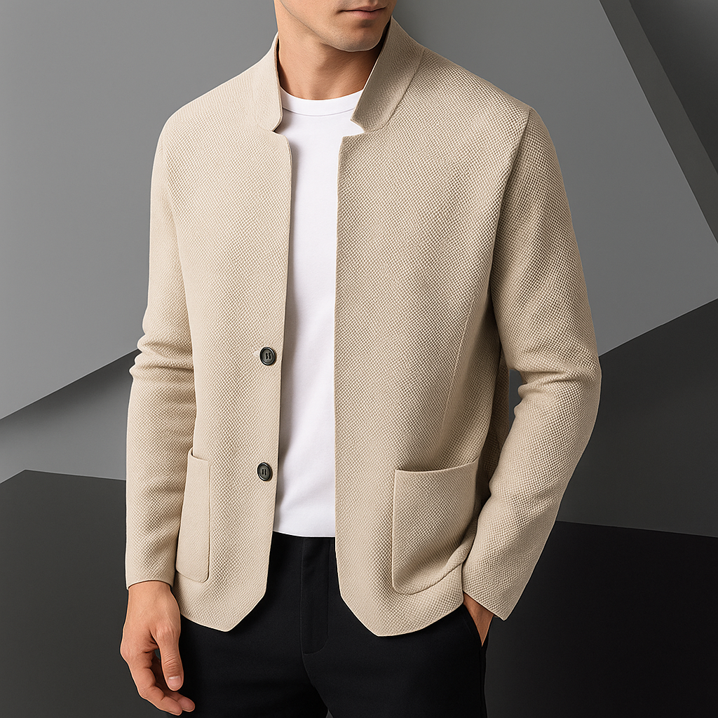 Men's Button Front Cardigan Sweater - VibreMode