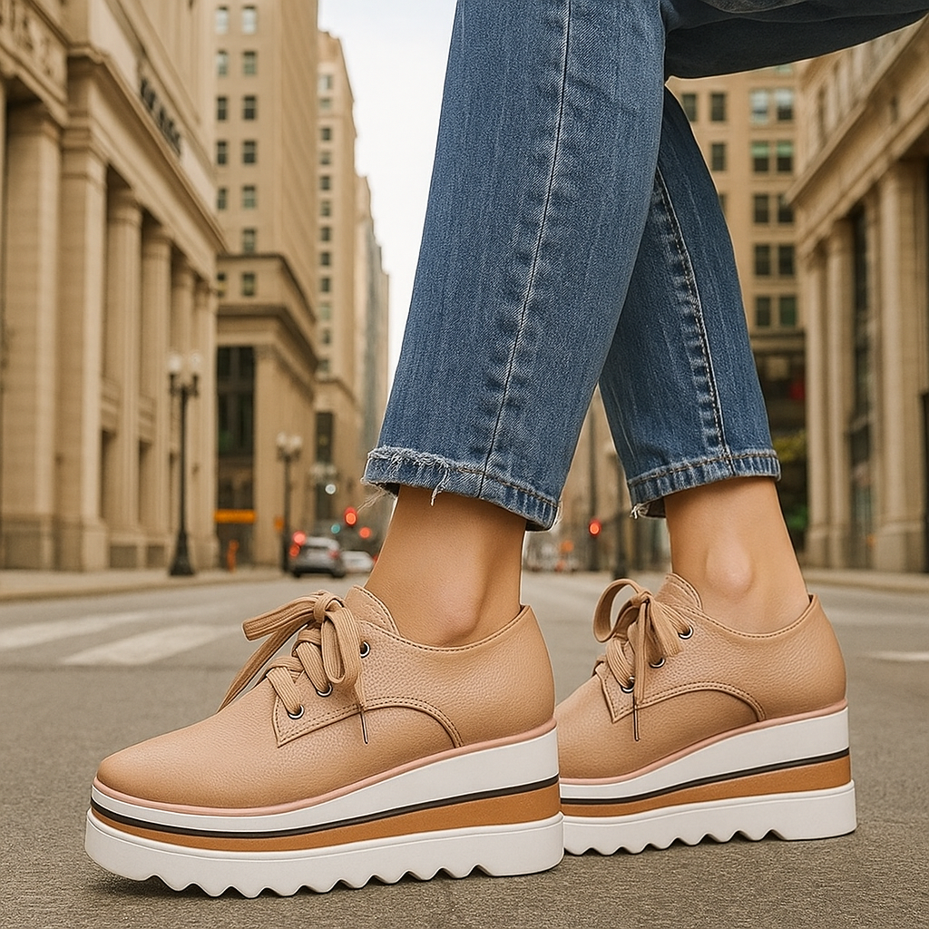 Women's Supportive Platform Sneakers - VibreMode