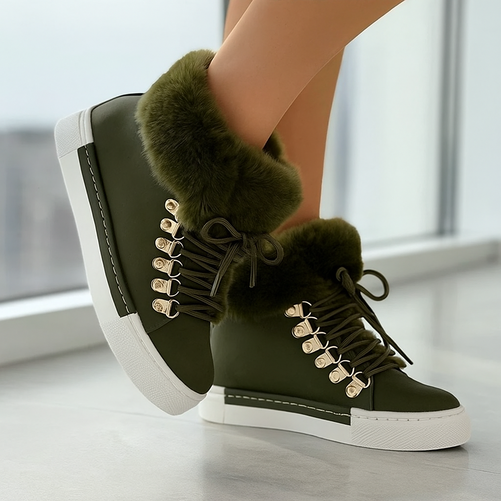 Women's Fuzzy Ankle Boots