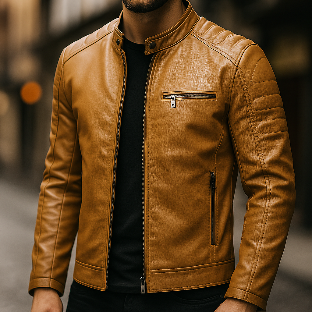 Premium Faux Leather Biker Jacket