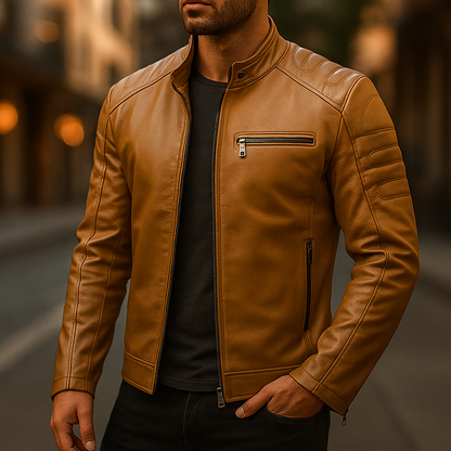 Premium Faux Leather Biker Jacket