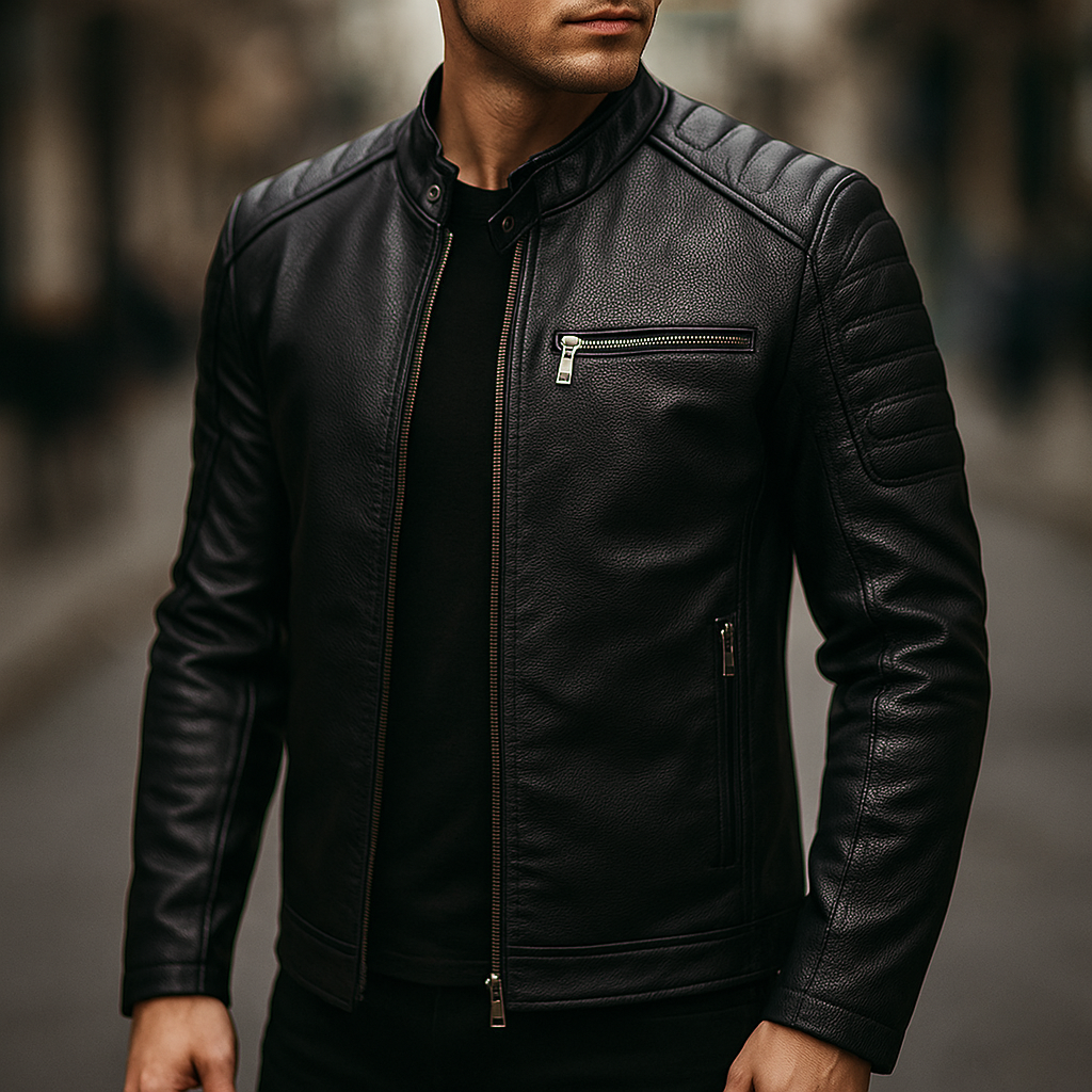 Premium Faux Leather Biker Jacket