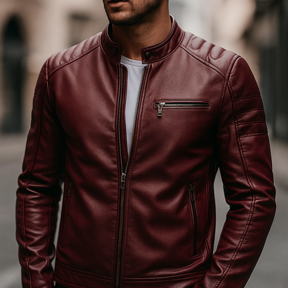 Premium Faux Leather Biker Jacket