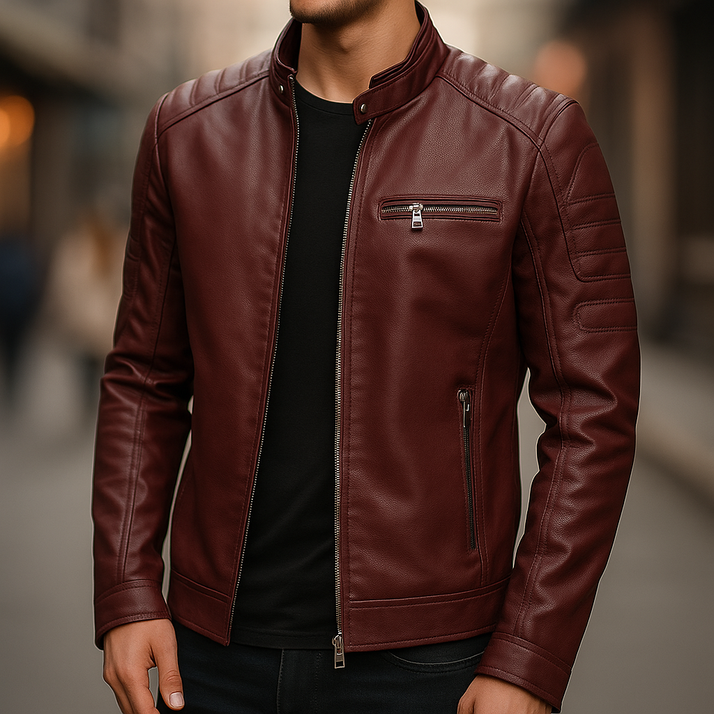 Premium Faux Leather Biker Jacket