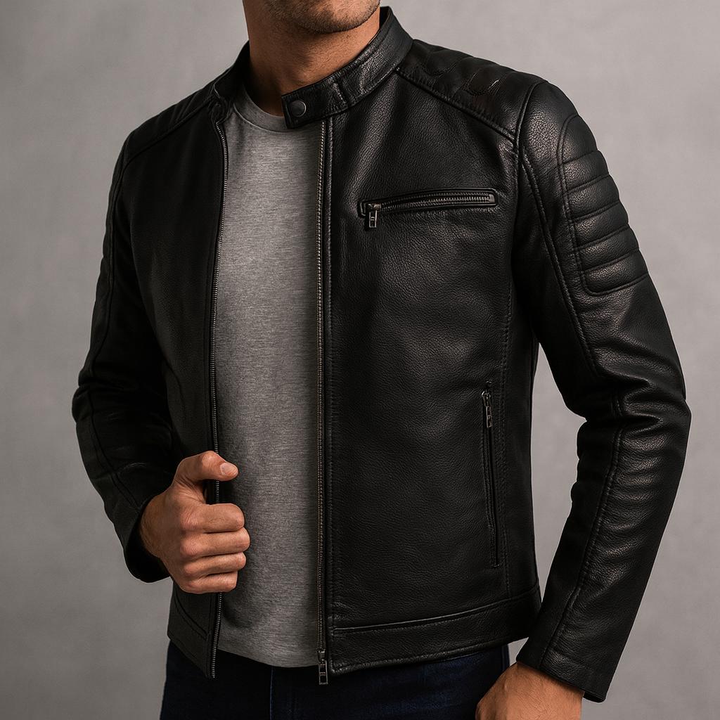 Premium Faux Leather Biker Jacket