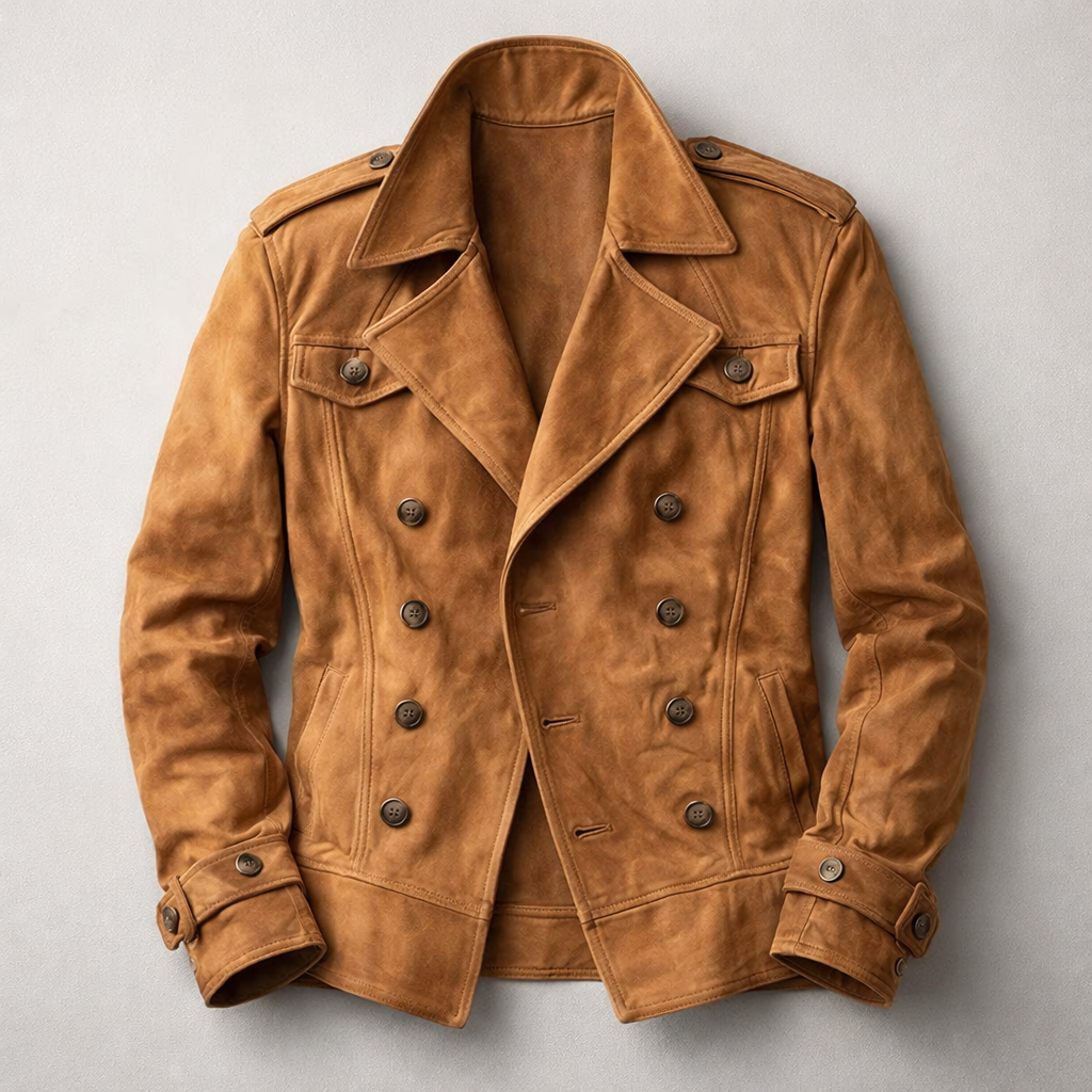 Douglas Men's Suede Coat - VibreMode