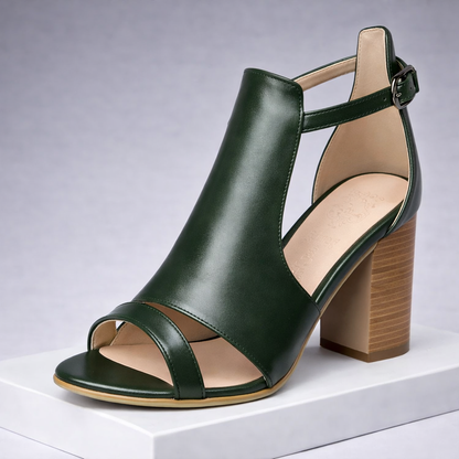 Women's Leather Strap Heels