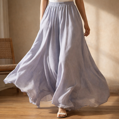 Calista Women's A-Line Linen Skirt